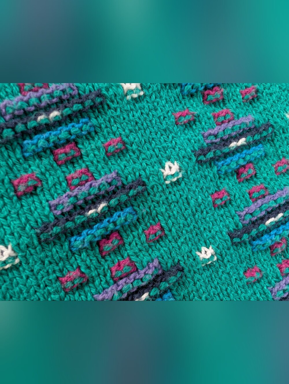 Pendleton VINTAGE 90s LOBO Cotton Sweater Made In USA Men's Large - Picture 8 of 11